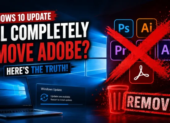 Windows 10 Update Will Completely Remove Adobe