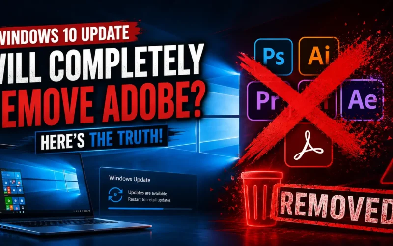 Windows 10 Update Will Completely Remove Adobe