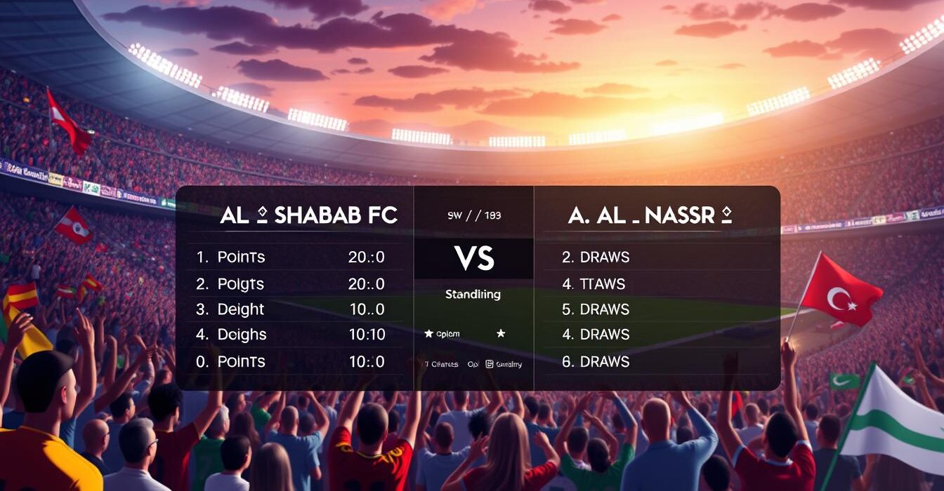 al shabab fc vs al-nassr standings