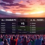 al shabab fc vs al-nassr standings