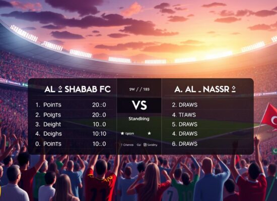 al shabab fc vs al-nassr standings