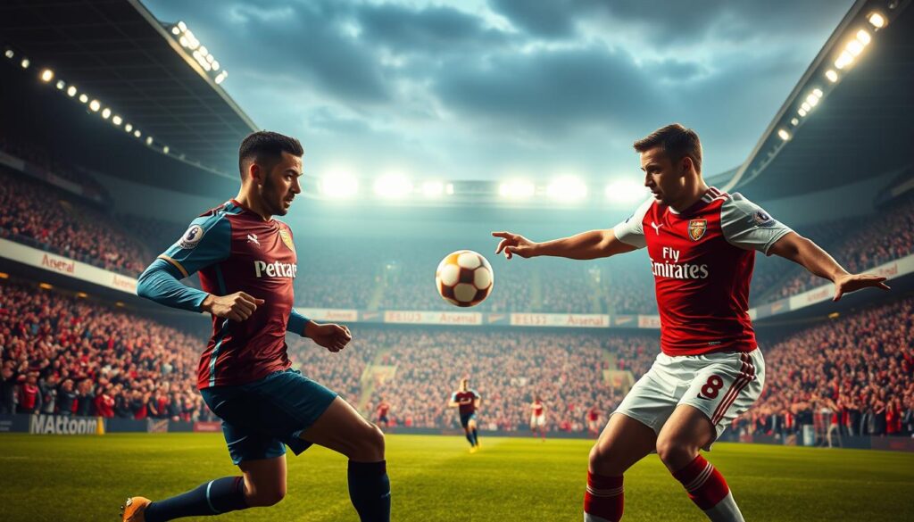 west ham vs arsenal ทำเสียงต่อสู้