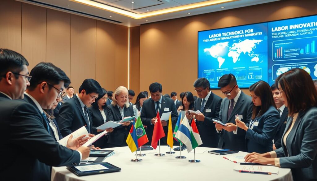 บทบาทของกระทรวงแรงงานในระดับนานาชาติ