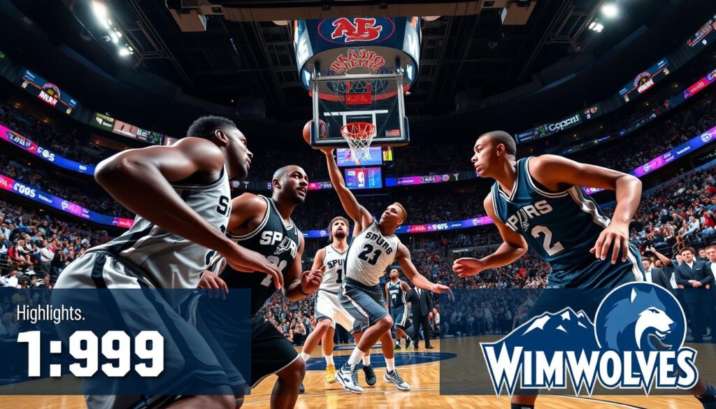 รายงาน spurs vs timberwolves